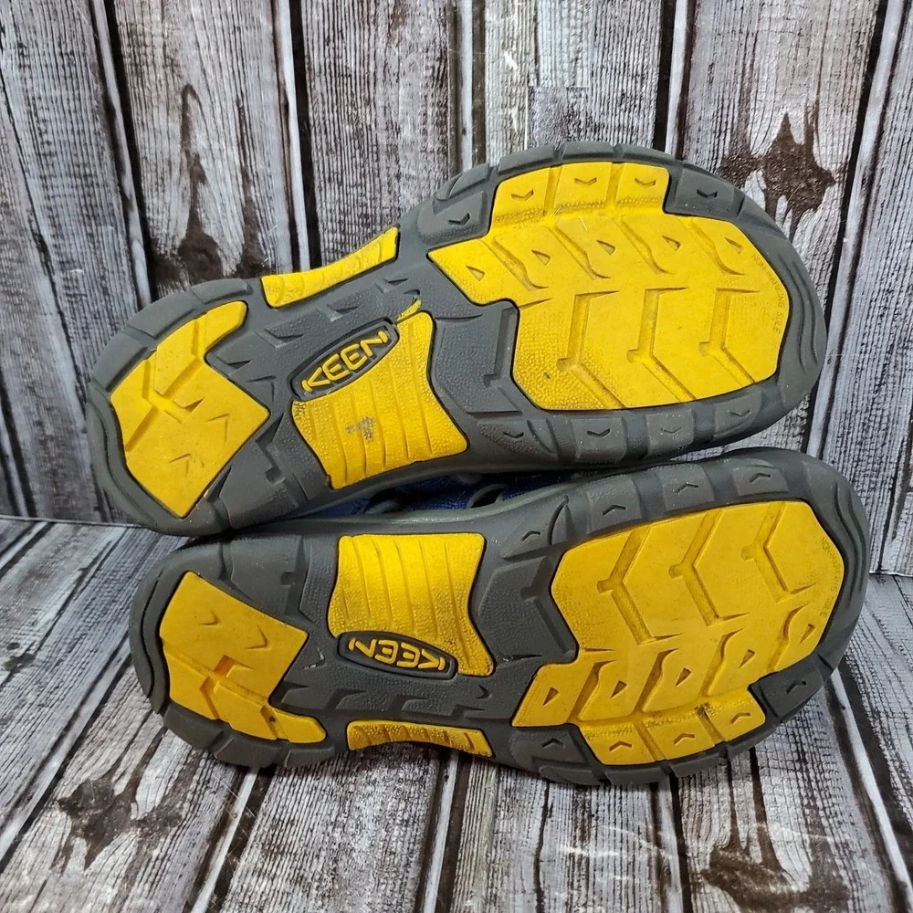 KEEN Youth Newport H2 Waterproof Sandals Blue Yellow Hiking Shoes 1009962 Size 4